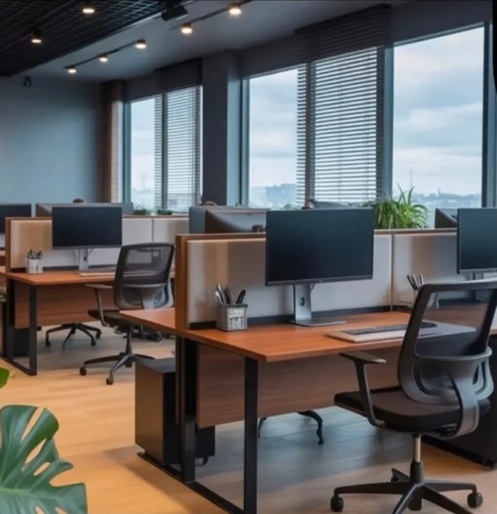 Clean, tidy open-plan office